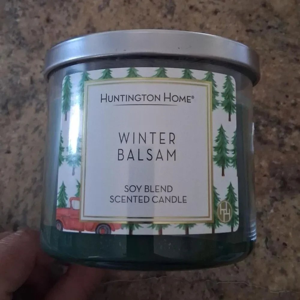 3 Wick Huntignton Home Balsam Fir Candle New